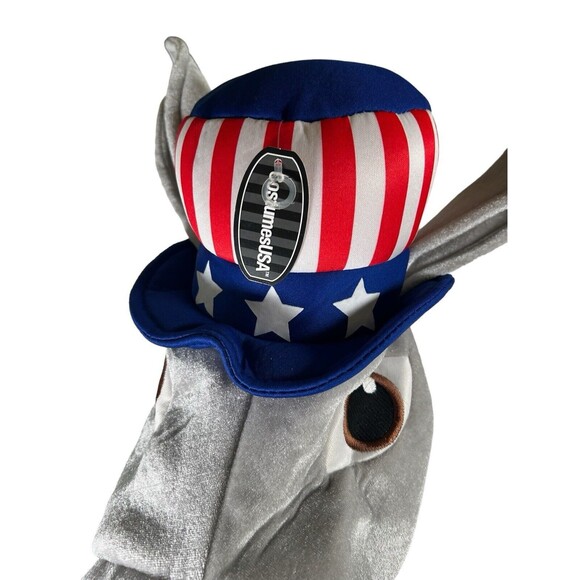 Adult DEMOCRATIC PARTY DONKEY Plush HAT OS Political Costume USA Politics- New - Picture 8 of 8